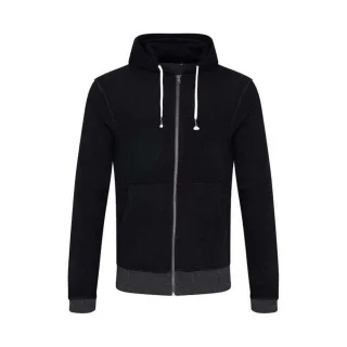 Ecologie - "Okavango" Kapuzenpullover für Herren/Damen Unisex, Nachhaltig (Schwarz/Holzkohle)