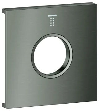 GROHE Metallplatte Grohtherm Aqua Tiles 106888, Symbol: Kopfbrause 2 hard graphite geb., 106888AL00 106888AL00