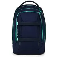 Satch Schulranzen Schulrucksack PACK Ocean Mint (1 Stück), ergonomisch, Your-Size-System, 5 Fächer