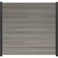GartenLand Zaun Shadowline WPC Co-extrudiert ca. 180x180 cm, (Set, Ohne Pfosten, ca. 180x180 cm), Lamellen Co-Extrudiert, besonders haltbar, Pflegeleicht