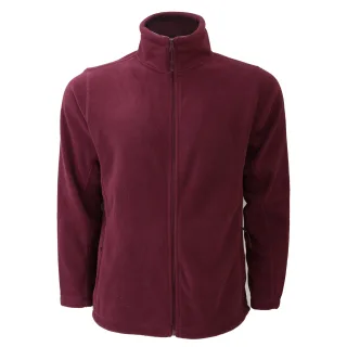 Russell Mens Full Zip Outdoor Fleece Jacke (Burgund)