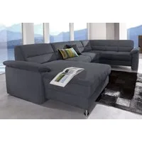 sit&more Wohnlandschaft Ascara U-Form, inklusive Boxspring/Federkern-Polsterung, wahlweise mit Bettfunktion
