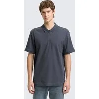 TOM TAILOR Denim Poloshirt Poloshirts Relaxed Fit Poloshirt mit Reißverschluss