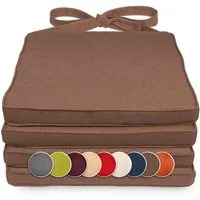 sunnypillow Stuhlkissen 4er Set Stuhlkissen 40 x 45 x 5cm