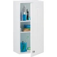 relaxdays Badregal Badezimmerschrank hängend
