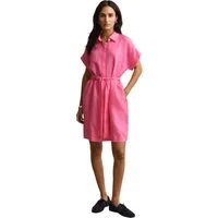 Gant Shirtkleid 4503514 Damen Hemdblusenkleid aus Leinen mit Flügelärmeln