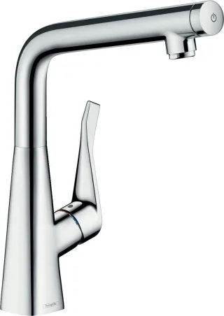 Hansgrohe Spültischmischer Metris Select Schwenkauslauf chrom 14883000