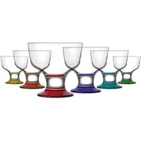 LAV Eisschale LAV Destina Eis- und Dessertschalen - 285 ml (9 3/4 oz), Glas, (Packung, 6-tlg), Elegantes Glasschalen für Desserts und Eis 6er-Set, 285 ml