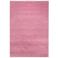 Mazovia Hochflor-Teppich Hochflor Shaggy Teppich für Wohnzimmer - Höhe 30 mm Rosa Pink, 60 x 100 cm, Pflegeleicht, Einfarbig Uni, Langflor, Rechteckig, Weich