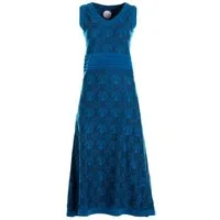 Vishes Maxikleid Langes Kleid Jersey Baumwolle Ornament Print Ärmellos Alternative Mode, Boho, Hippie, Ethno, Festival
