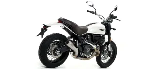Sport Auspuff Arrow ProRace Edelstahl Ducati Scrambler 800 Classic/Cafe Racer Bj.2017-2020 EURO4 ABE