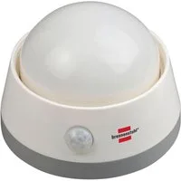 Brennenstuhl LED Nachtlicht NLB 02 BS, Bewegungsmelder, Ein-/Ausschalter, Nachtlichtfunktion, LED fest integriert, Warmweiß, mit Infrarot-Bewegungsmelder und Push-Schalter, inkl. Batterien