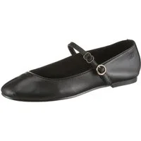 HUGO Tylia Riemchenballerina Flat, Slipper, Schlupfschuh in runder Form