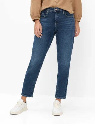 Brax Damen Five-Pocket-Hose Style MILEY S USED MID BLUE, denim blau, Gr. 34K