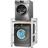 TUWENA Regal Regal über Waschmaschine, Höhenverstellbarer Lagerregal über Trockner, Tragfähigkeit 250 kg,für Waschmaschine und Trockner, 73 * 63 * 105cm