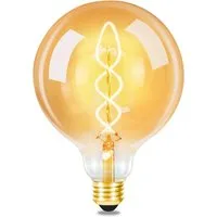 Nettlife LED-Leuchtmittel LED E27 4W Edison Globelampen G125, E27, 1 St.