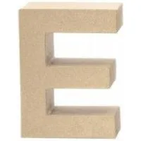 Glorex Deko-Buchstaben Glorex Papp-Buchstabe E 17,5 x 5,5 cm