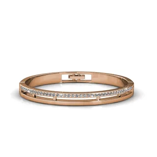 Elegante Armbänder - Roségold und Kristall