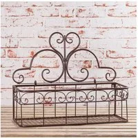 AltoBelli Blumentopf AltoBelli Wandkorb PUGLIA Metall Wandregal 19x50 cm