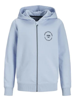 JACK&JONES - JJSIMON SWEAT ZIP HOOD JNR chambray blue - Gr. - 140
