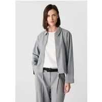 comma Funktionsjacke Indoor-Jacke Blousonjacke mit Nadelstreifen