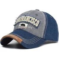 Sporty Baseball Cap San Francisco Kalifornien Vintage Baseballcap mit Belüftungslöchern