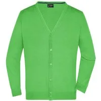 James & Nicholson Strickweste Herren Weste mit V-Ausschnitt JN661 leichtes Baumwoll-Strickgewebe