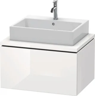 Duravit L-Cube Konsolenwaschtischunterbau wandhängend Weiß Hochglanz 720x547x400 mm - LC581102222 LC581102222