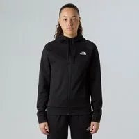 The North Face Fleecejacke W REAXION 2.0 HOODED FULL ZIP JACKET sportlicher Stil, mit Kapuze und Kordelzug, mit Eingrifftaschen