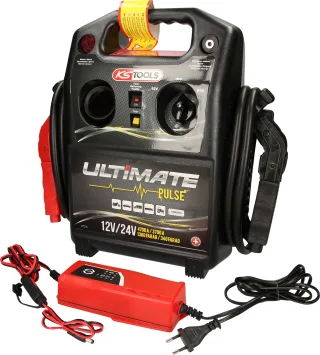 KS Tools 12 V - 24 V Kondensator-Booster - mobiles Starthilfegerät 4700 A - 3700A - 550.1850