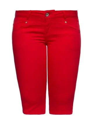 Amor, Truth & Trust Damen Slim Fit Caprihose Zoe Fiery Red