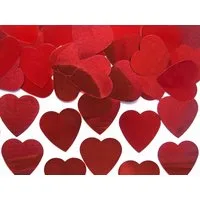 partydeco Streudeko, Konfetti Herzen 2,5cm 10g rot