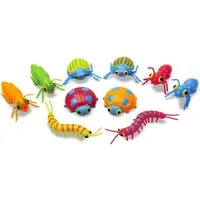 Melissa & Doug Spielfigur Krabbeltierchen, 10 bunten Insekten, Tieren, Dekoration, (10-tlg), Stabiles Design aus Kunststoff, Tischdeko, Dekofigur, Spielzeug