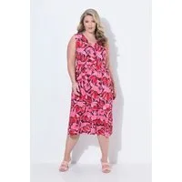 MIAMODA Jerseykleid Midikleid ärmellose A-Linie Blumenmuster