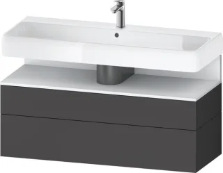 Duravit Qatego Waschtischunterbau wandhängend Graphit Matt 1190x470x590 mm - QA4396018490010 QA4396018490010