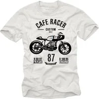 MAKAYA T-Shirt Herren Motorradbekleidung Männer Geschenke Motorrad Motiv Biker mit Druck
