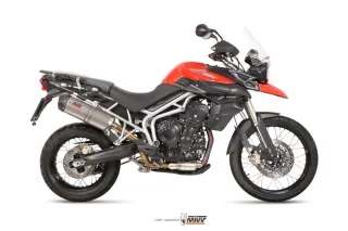 Sport Auspuff MIVV Oval Titan Triumph Tiger 800 Bj. 2011-2016 Typ: A08 mit ABE