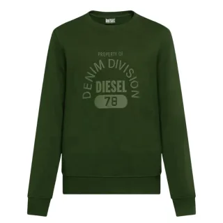 Diesel - "Property Of Denim Division" Sweatshirt für Herren/Damen Unisex (Grün)