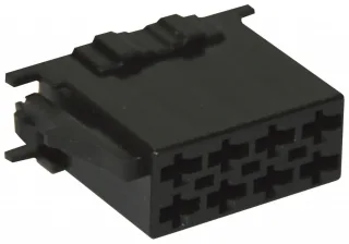 1,49€/Stk  10x ISO Steckergehäuse Strom 8 polig Schwarz Pin Gehäuse Stecker
