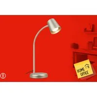 Briloner Leuchten LED Tischleuchte SKRIVA, ohne Leuchtmittel, 24,5x38,5 cm, Büro, Wohnzimmer, Schlafzimmer