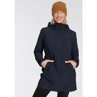Jack Wolfskin Parka KIOLA hochschließender Kragen, hoch geschlossener Ausschnitt, atmungsaktiv