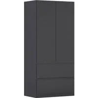 rauch Drehtürenschrank Kleiderschrank Schrank Garderobe COSTA in den Breiten 91/136/181 cm (in 3 Ausstattungen BASIC/CLASSIC/PREMIUM) viel Platz, grifflose Front und Push-to-Open Funktion MADE IN GERMANY