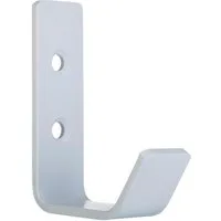 SO-TECH® Kleiderhaken Wandhaken, aus Edelstahl, 60 x 20 x 45 mm, (1-St), kleiner Jackenhaken mit abgerundeten Kanten weiß