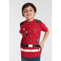 KIDSWORLD T-Shirt FEUERWEHR Kurzarm, Basic-Passform, bedruckt, Rundhalsausschnitt