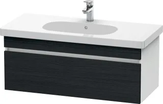 Duravit DuraStyle Waschtischunterbau wandhängend Eiche Schwarz & Weiß Matt 1000x453x398 mm - DS63850 DS638501618