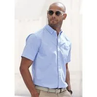 H.I.S Kurzarmhemd Regular fit Oxfordhemd kurzarm mit Button-down-Kragen aus reiner Baumwolle