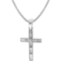 trendor Kreuzkette 35851, Kreuz mit Herren-Halskette 925 Silber 50 cm