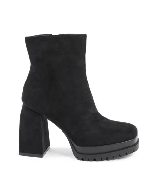 V Italia Damen Stiefeletten Schwarz X712 Nero