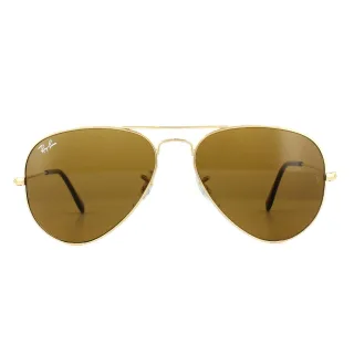 Ray-Ban Lunettes De Soleil Aviator 3025 001/33 Or Brun 58mm