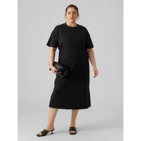 Vero Moda Curve Jerseykleid VMCMOLLY SS OVERSIZE CALF DRESS NOOS CUR